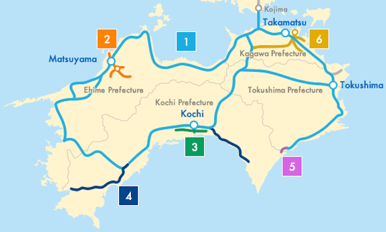 shikokurailpass_route