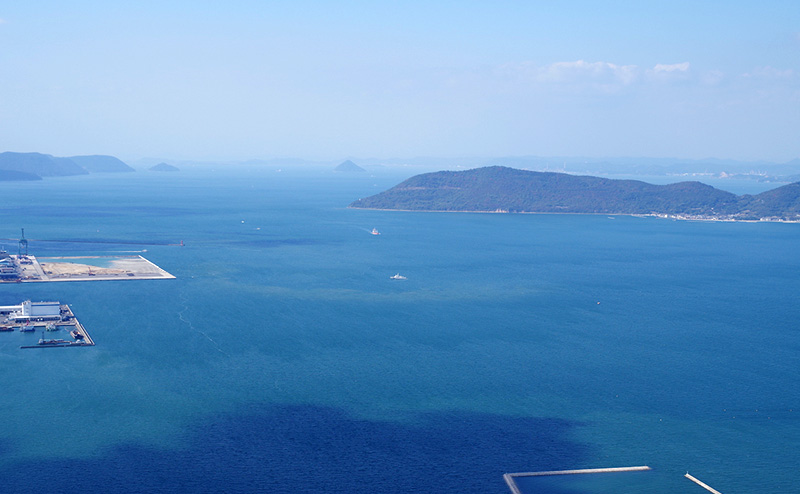Seto Inland Sea - View from Yashima, Takamatsu